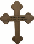 Grabkreuz aus Holz orthodox